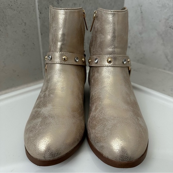 JESSICA SIMPSON Big Girls Gold Boots Size 5 - Picture 4 of 16